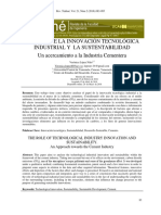 El Papel de La Innovación Tecnológica Industrial Y La Sustentabilidad Un Acercamiento A La Industria Cementera