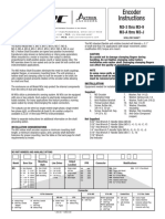 Encoder Instructions: M3-3 Thru M3-9 M3-A Thru M3-J