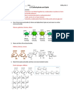 2.3 Carbohydrates and Lipids Assignment Key PDF