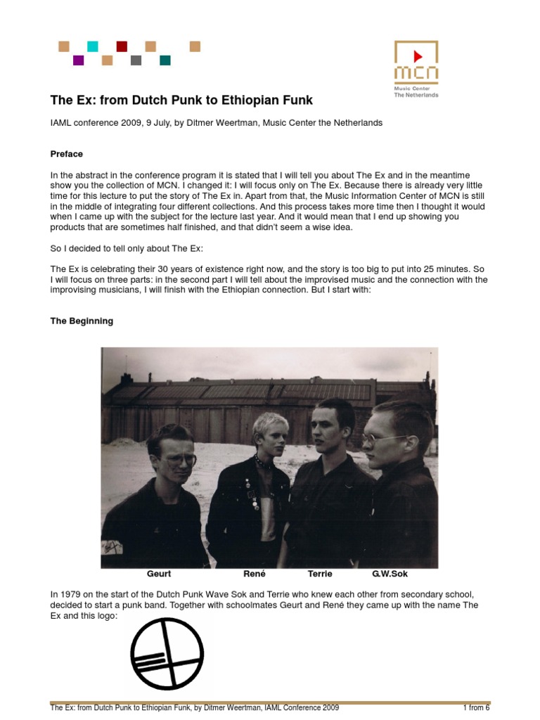 The Ex: Dutch Punk to Ethiopian Funk | PDF | Performing Arts | Leisure