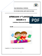 Grendel-Tydperk Huiswerboekie Grade 4-5 Afrikaans 2nd Language