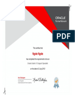 Oracle Solaris 10 Support Certification for Ngole Ngole