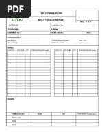 Bolt Torque Test Report Template | PDF