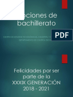 Opciones de Bachillerato 2020