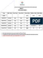 Grade 6-A Extra Classes Schedule: Science