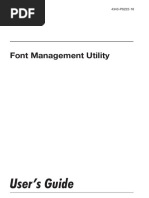 User's Guide: Font Management Utility