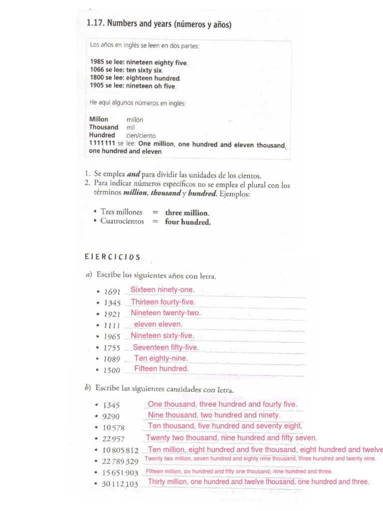 Numbers Written in Words List | PDF | Lifestyle