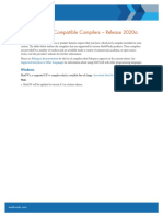 Supported and Compatible Compilers - Release 2020a: Windows