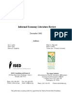 Informal Economy Literature Review