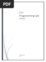 CPP Lab PDF