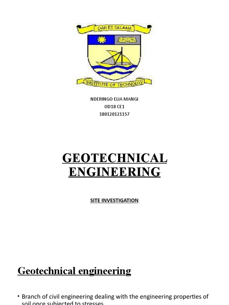 Geotechnical Investigation Methods Guide | PDF | Geotechnical ...