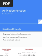 Activation Function: Deep Neural Networks