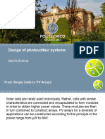 Titolo Presentazione Sottotitolo: Design of Photovoltaic Systems