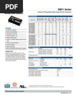 MEF1 Series: Isolated 1W Regulated Single Output DC/DC Converters