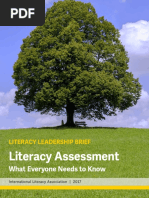 Literacy Assessment: What Everyone Needs To Know