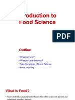 Introduction To Food Science Edited 15. 09.2019