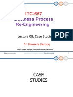 Business Process Re-Engnieering: Lecture 08: Case Studies