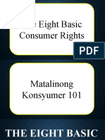 The Eight Basic Consumer Rights
