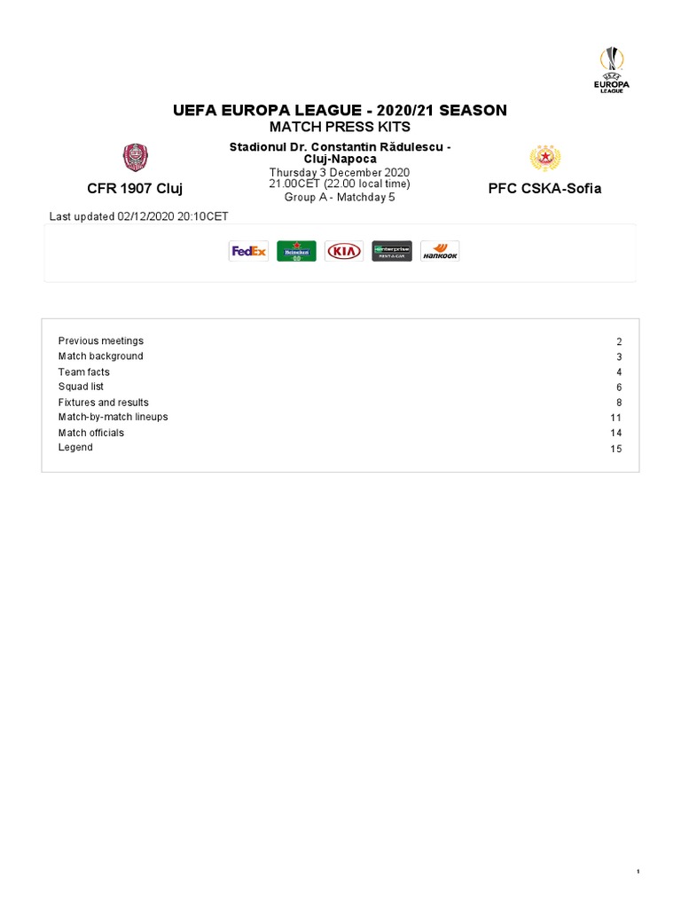 AFC Hermannstadt vs CFR 1907 Cluj teams information, statistics and results