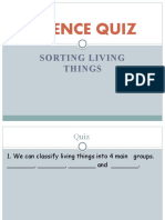 Sorting Living Things Quiz