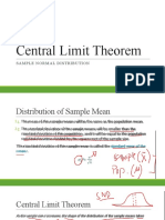 Central Limit Theorem: Sample Normal Distribution