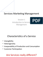 Services Marketing Management Introduction