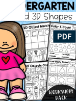 Kindergarten 2D and 3D Shapes PDF