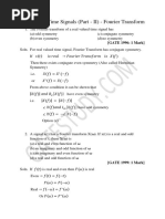 Continuous Time Signals Part II Fourier Transform