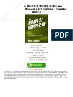 (PDF) The MMPI-2/MMPI-2-RF: An Interpretive Manual (3rd Edition) Popular Online