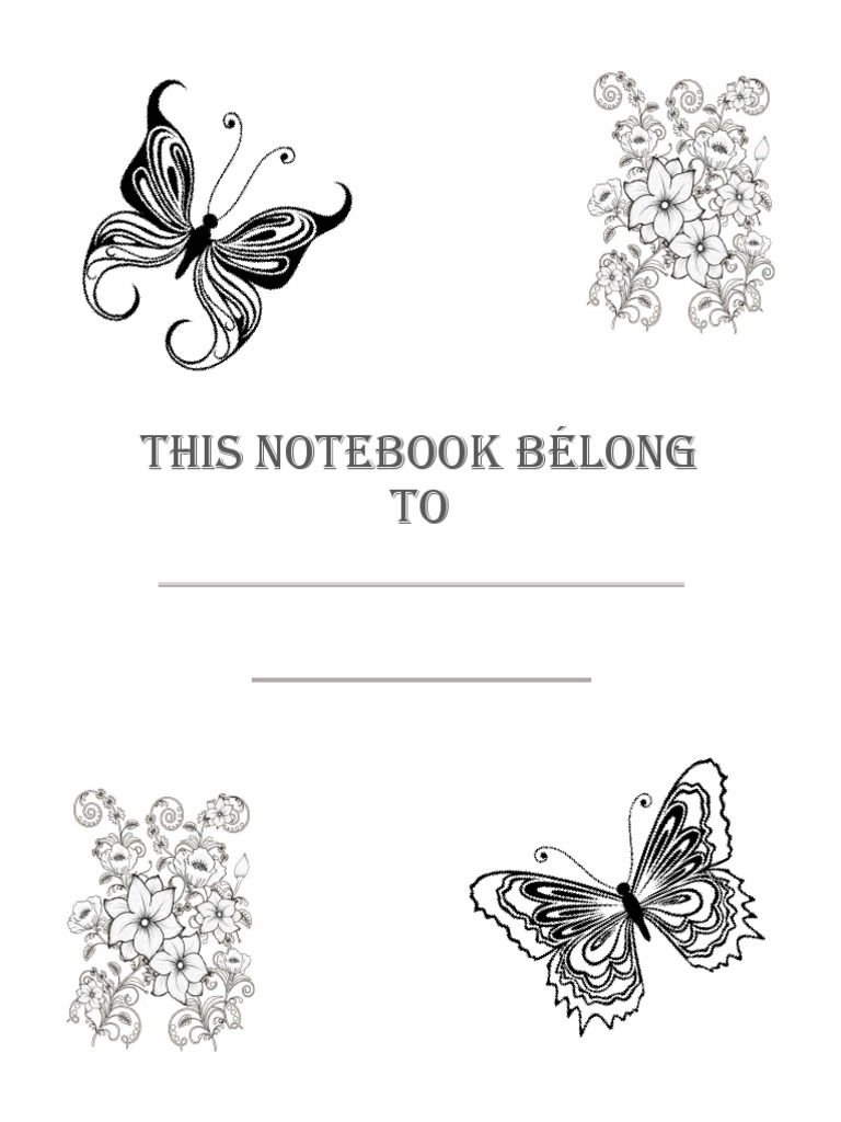 Butterflies Coloring Book | PDF