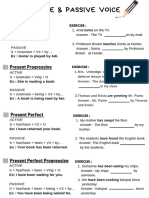 Black and White English Active and Passive Voice Printable Worksheet