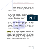 CSCL Bunkering Standing Instructions