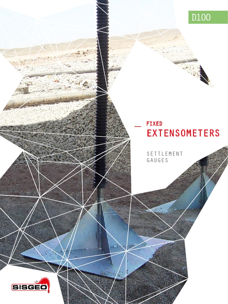 Monitoring Settlement with Fixed Extensometers | PDF | Pipe (Fluid ...