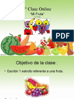 Clase Mi Fruta (CLASE ONLINE)
