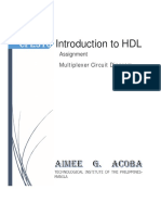 Introduction To HDL: Assignment