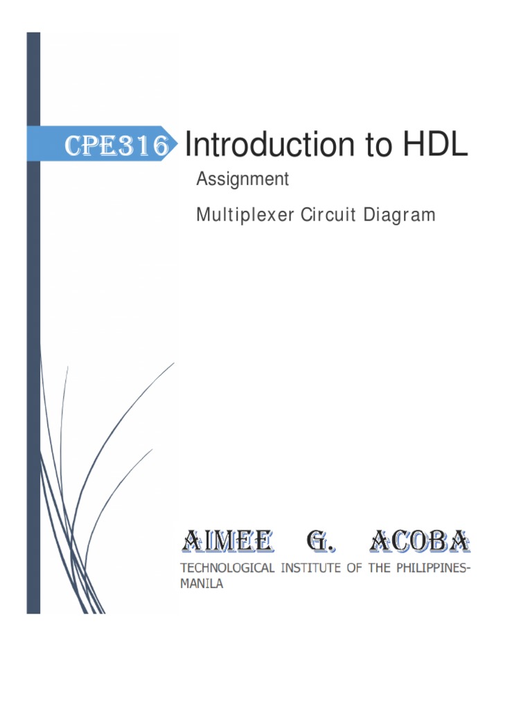 4x1 MUX Design Assignment in Logisim | PDF | Technology & Engineering