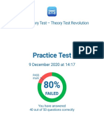 Theory Test Results