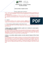 Exercícios Aula 1 - Introdução À Economia