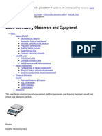 Basic Laboratory Glassware and Equipment - American Chemical Society