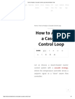 How To Analyze A Cascade Control Loop Instrumentation Tools PDF