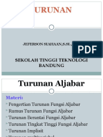 Turunan Aljabar