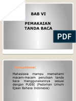 Pertemuan 6 Tanda Baca Dan Unsur Serapan