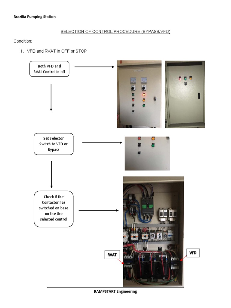 VFD Control Operations Procedure | PDF | Menu (Computing) | Electric Motor