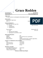 Mary Grace Rodden: 111 Inverness CT 615-239-9114 Hendersonville, TN Objective