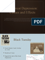 Causes and Effects of the Great Depression