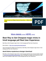 More Details HERE : Best Way To Get Cheapest Magic Tricks in Hindi Language PDF Real User Experience