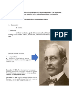 November 20, 1896. The Preliminary Investigation On Rizal Began. During The Five - Day Investigation