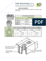 Ficha Técnica Blocks de Hormigón.