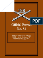 158th Field Artillery Official Extract No. 81