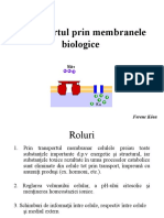 Transportul prin membranele biologice (2)